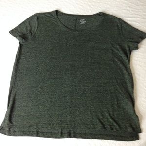 Old Navy Grey Linen Blend Boyfriend T-Shirt Size M